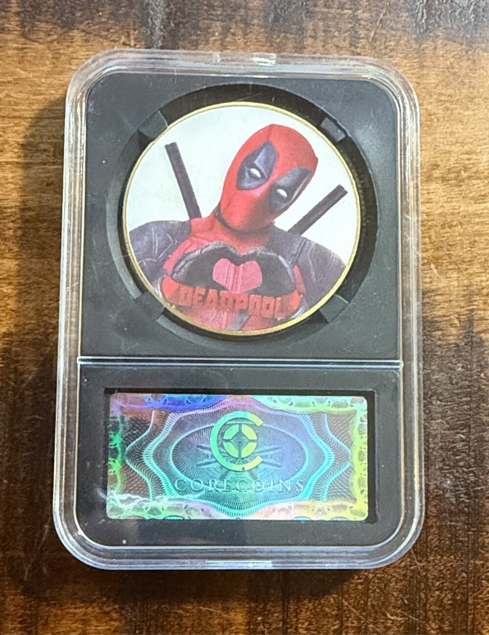 Deadpool Marvel Character Commemorative Coin in Protective Case
